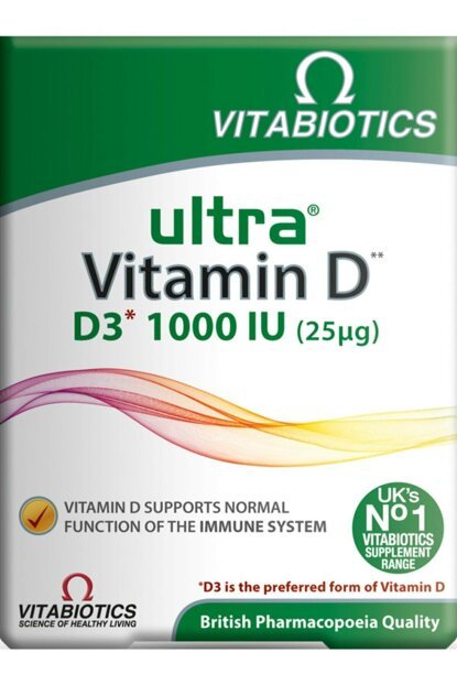 Vitabiotics - Ultra Vitamin D3 96 Tablet 5021265245598 | Fiyatı Özellikleri ve Faydaları